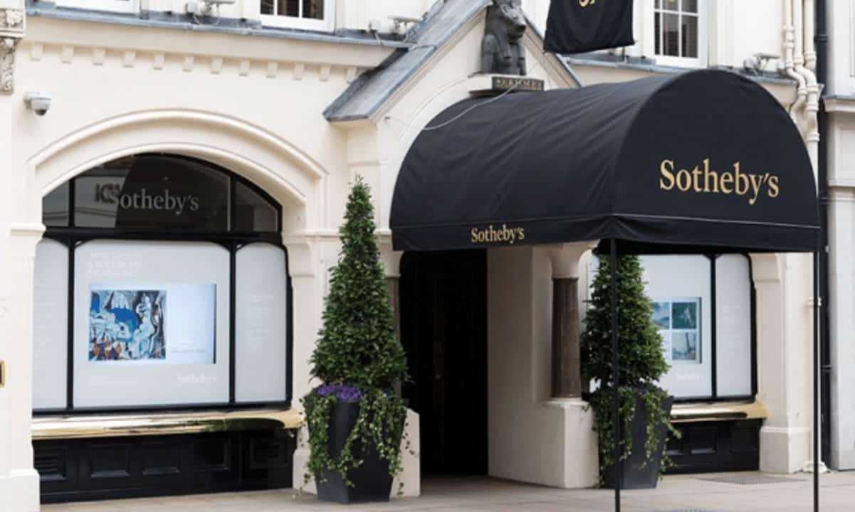Sotheby's Müzayede Evi, İkincil NFT Satışları için Pazar Yerini Başlatıyor